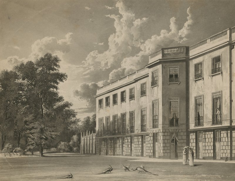 Sydfronten af Carlton House af English School