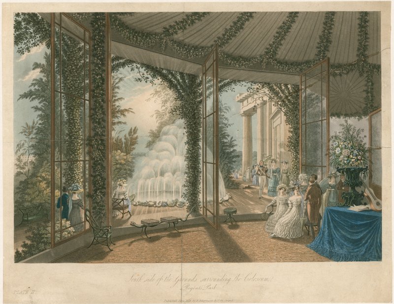 Sydsiden af området omkring Colosseum, Regents Park af English School
