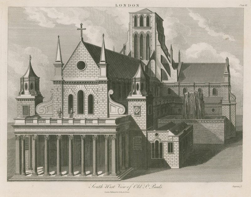 Sydvest udsigt over Old St Pauls af English School