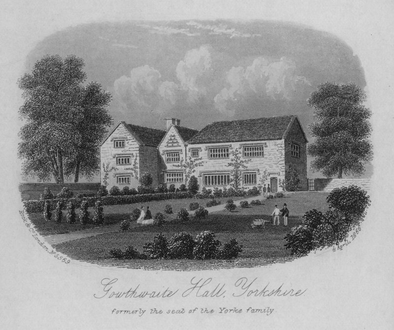 Southwaite Hall, Yorkshire, tidligere sæde for Yorke-familien af English School
