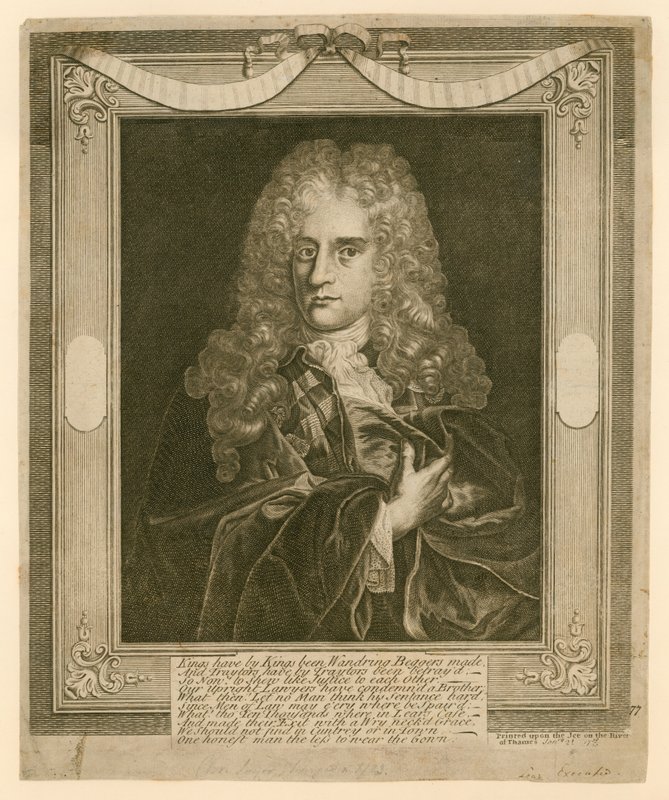 Souvenir af frost messe fra 1740 af English School