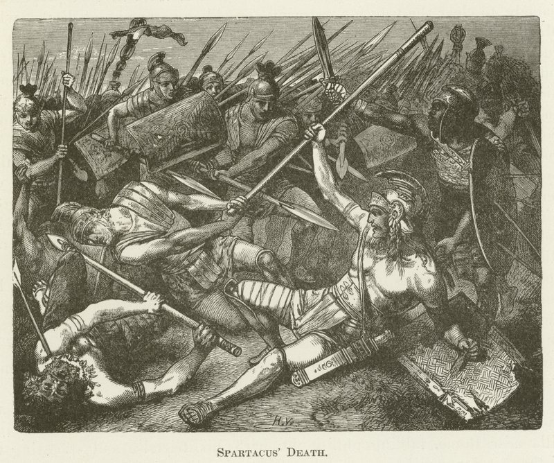 Spartacus død af English School