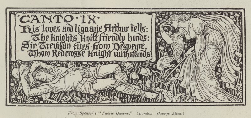 Spensers "Faerie Queene" (gravering) af English School