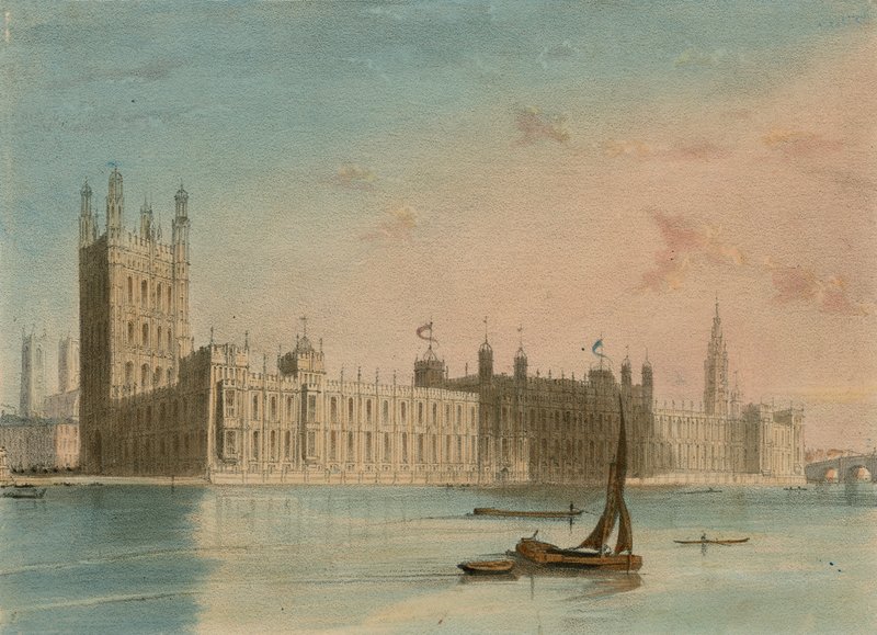 Spooners Protean Views: The New Houses of Parliament af English School