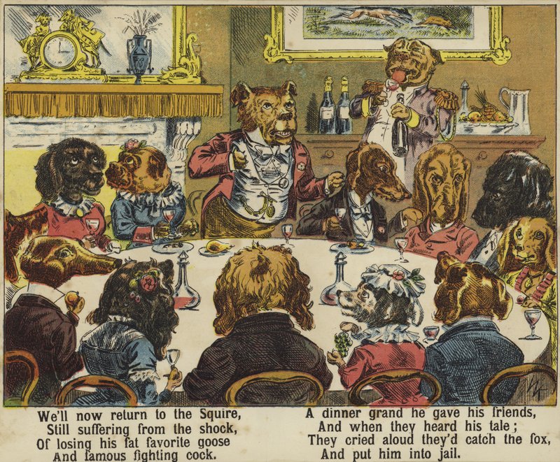 Squire Bull and the Fox af English School