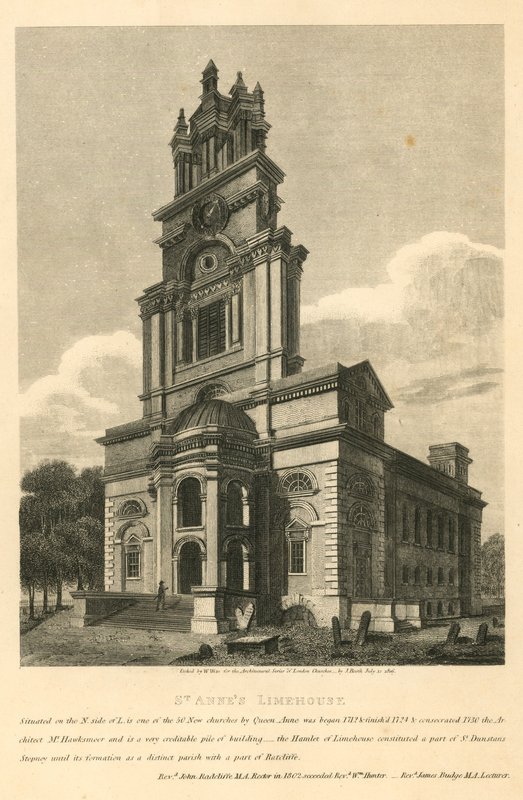 St Annes Church, Limehouse, London af English School