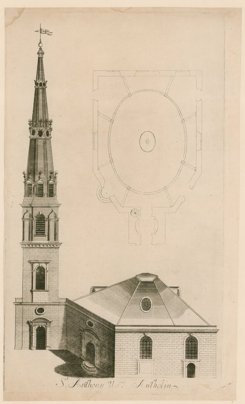 St Antholin, London af English School