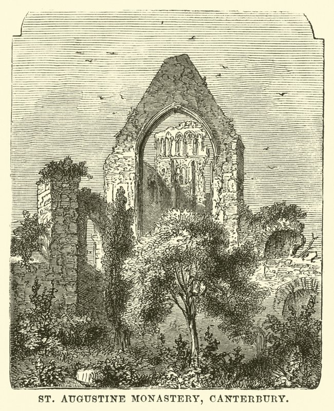 St Augustine Monastery, Canterbury  af English School