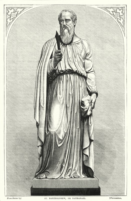 St Bartholomew eller Nathanael (gravering) af English School