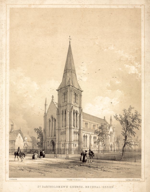 St Bartholomews Church, Bethnal Green af English School