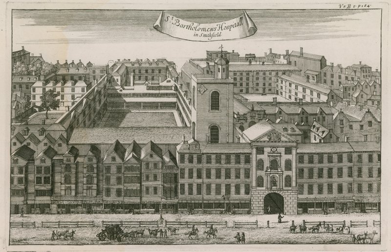 St Bartholomews Hospital, Smithfield af English School