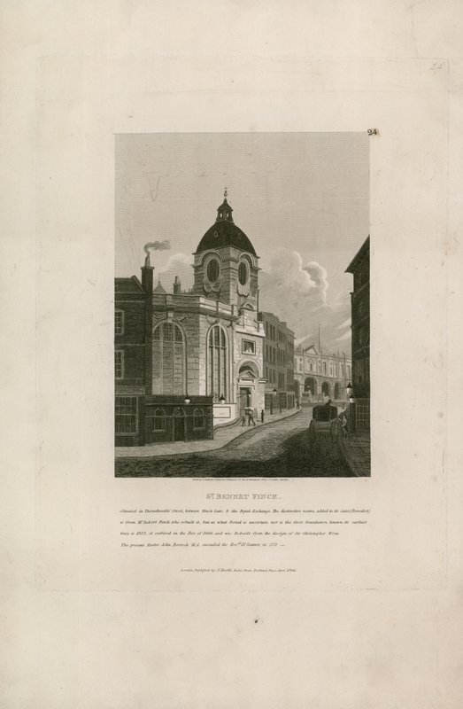 St Bennet Finck, Threadneedle Street, London af English School