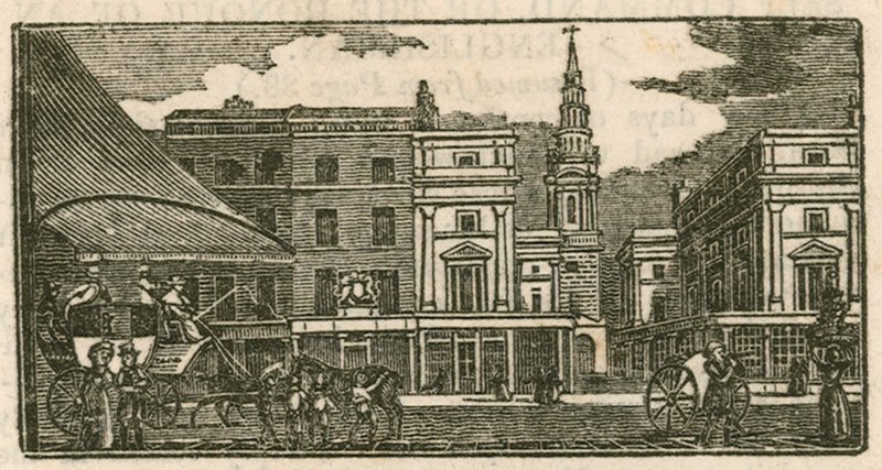 St Brides Church, Fleet Street, London af English School
