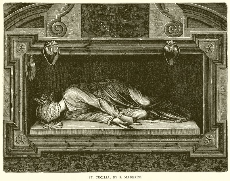 St. Cecilia, af S. Maderno af English School