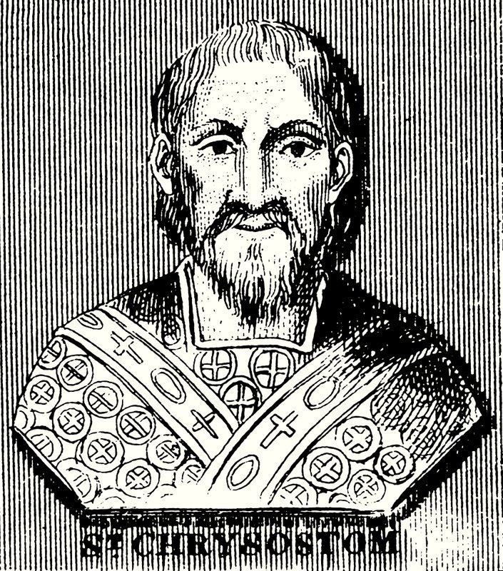St Chrysostomus (gravering) af English School