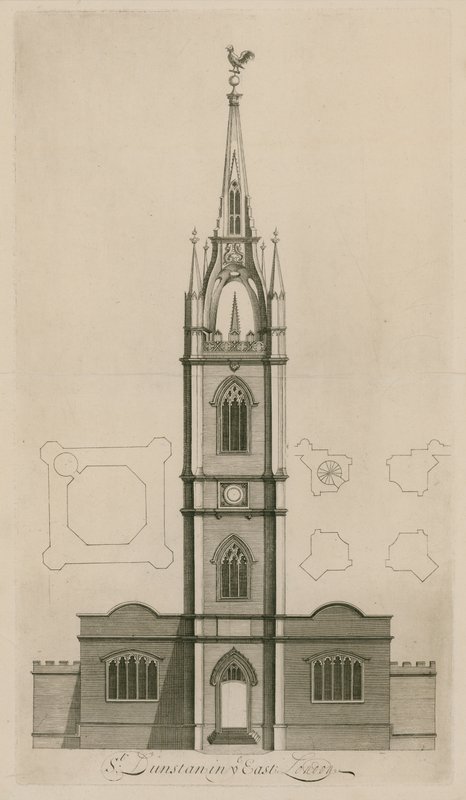 St Dunstan i øst, London af English School