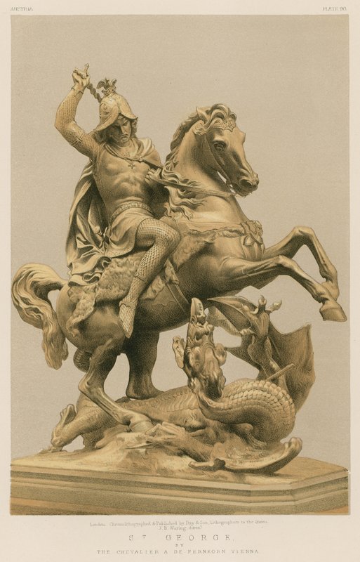 St George af The Chevalier A de Fernkorn, Wien af English School