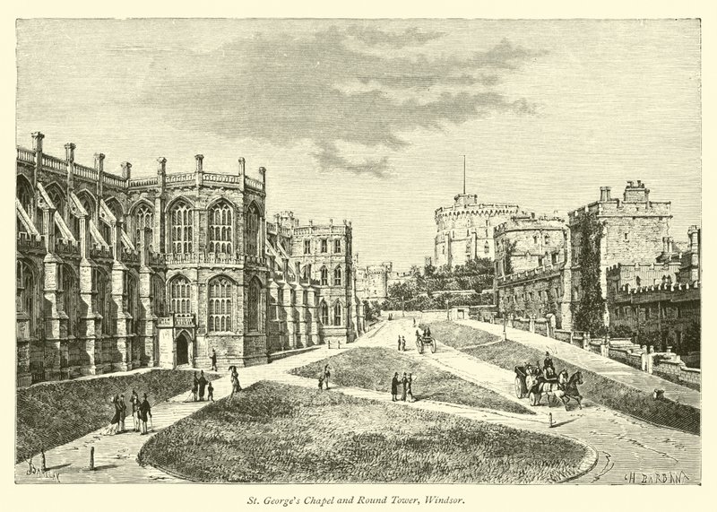 St Georges Kapel og Rundetårn, Windsor af English School