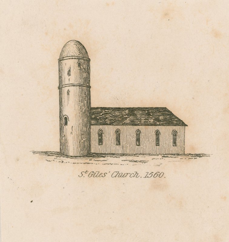 St Giles kirke, 1560 af English School