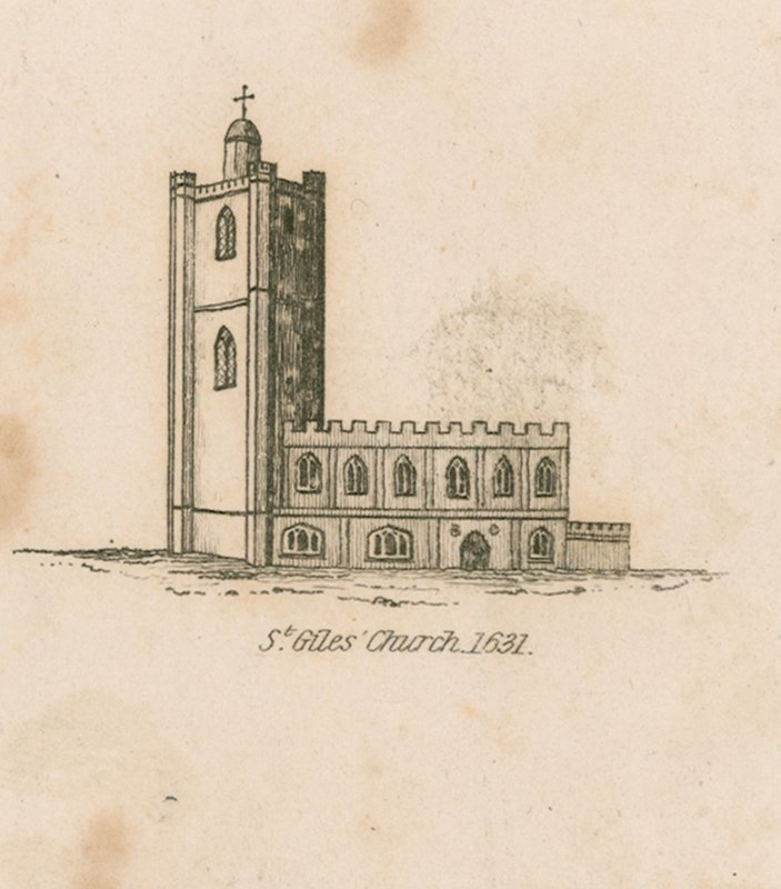 St Giles kirke, 1631 af English School