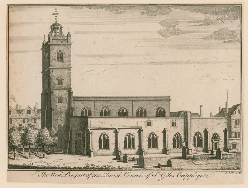St Giles, Cripplegate, London af English School