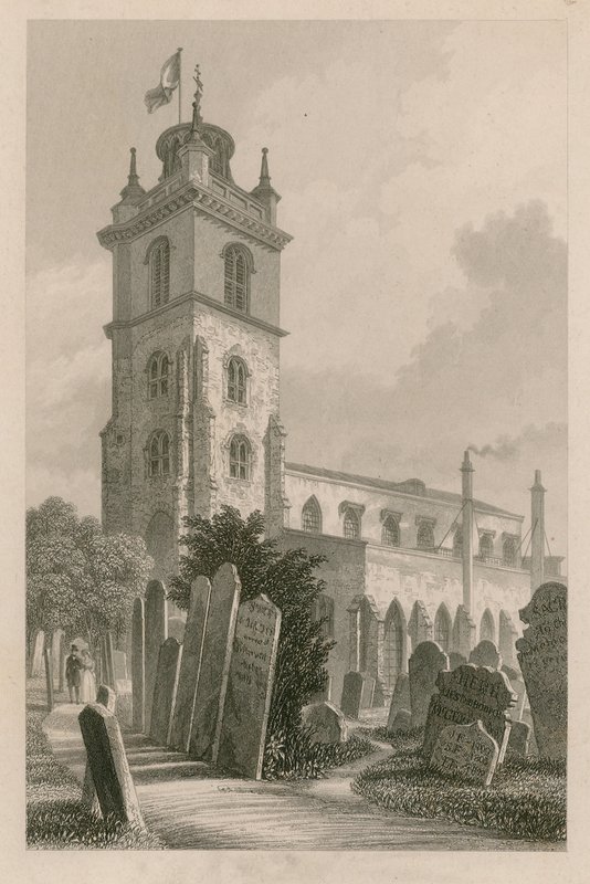 St Giles, Cripplegate, London af English School