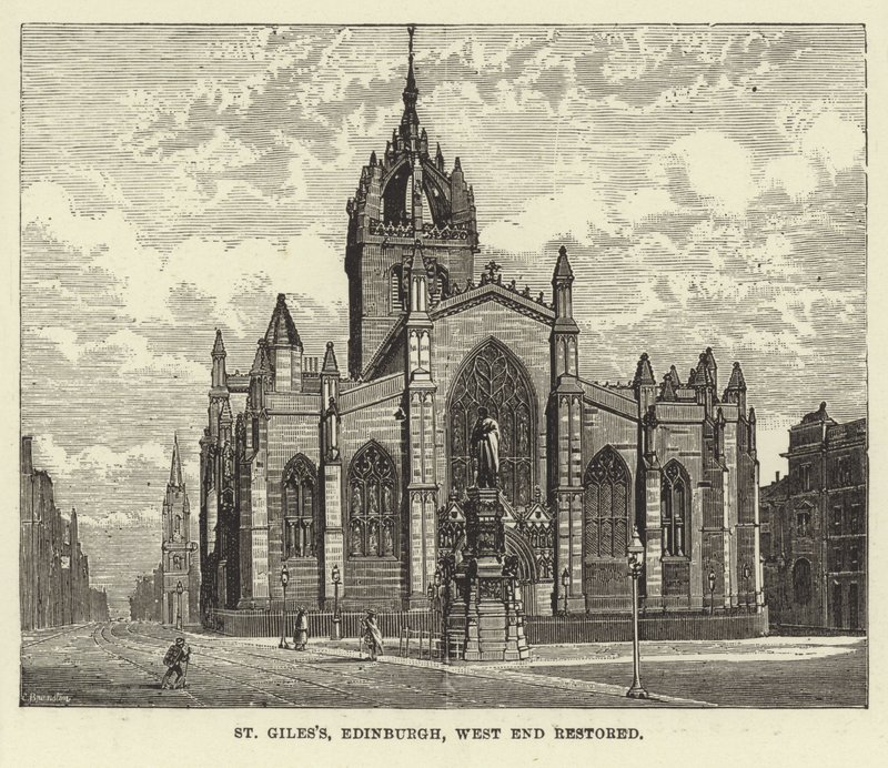 St Giles, Edinburgh, West End restaureret af English School