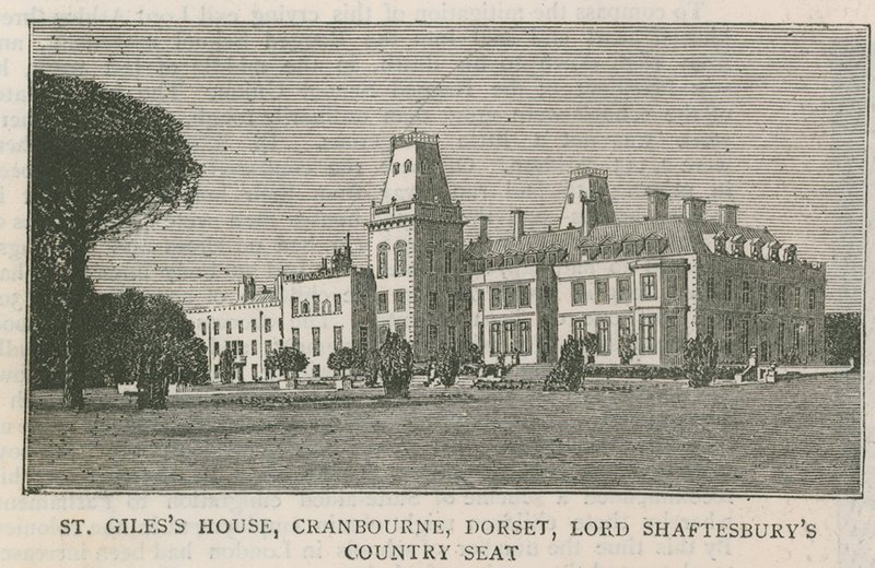 St Giles House, Cranborne, Dorset, Lord Shaftesburys Country Seat af English School