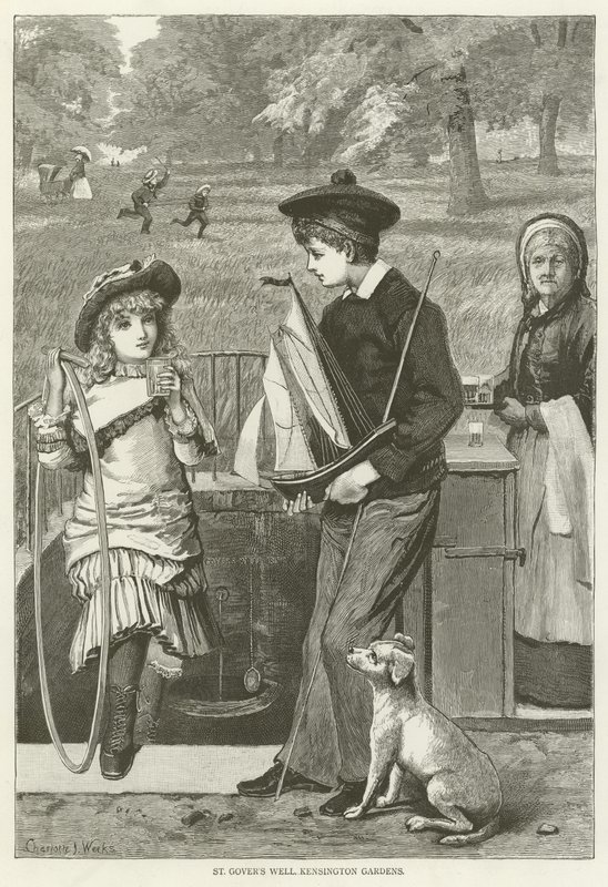 St Govers Well, Kensington Gardens  af English School