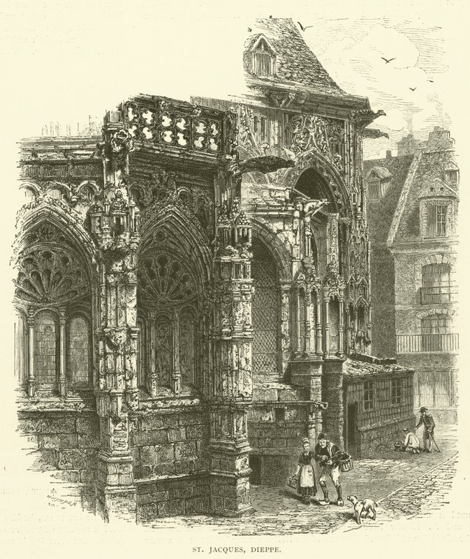 St Jacques, Dieppe (kobberstik) af English School