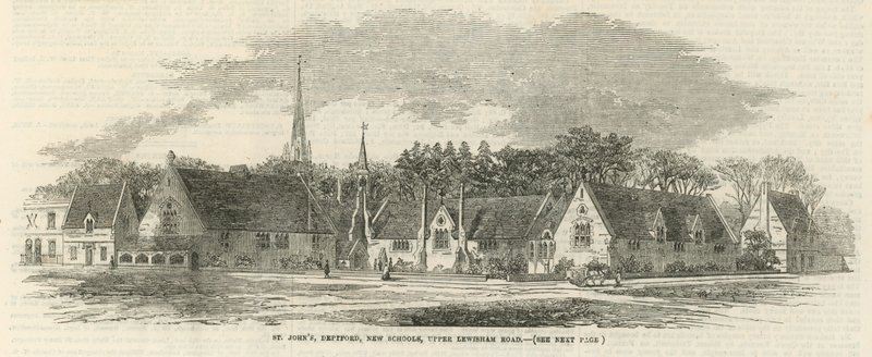 St Johns, Deptford, New Schools, Upper Lewisham Road af English School
