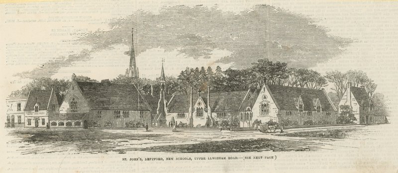 St Johns, Deptford, New Schools, Upper Lewisham Road af English School