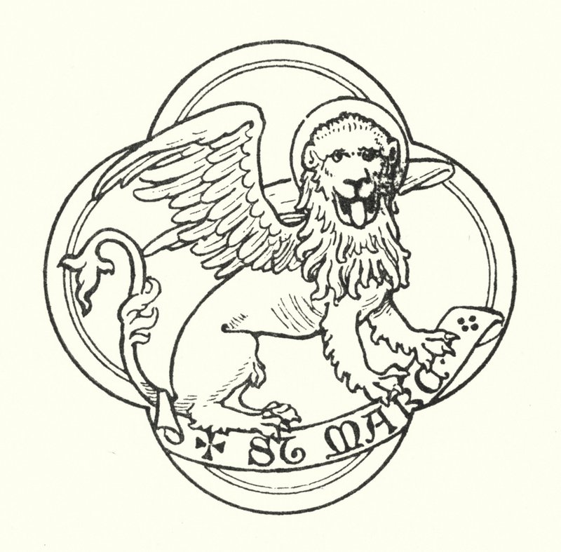 St Mark (gravering) af English School