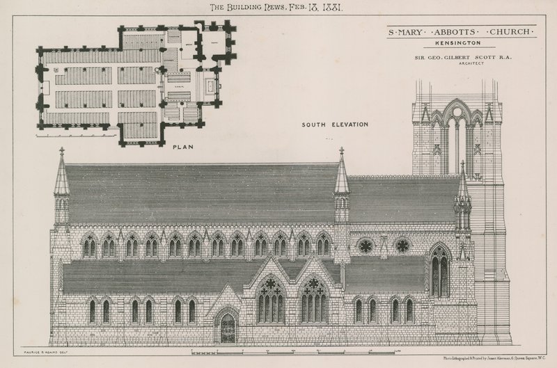 St Mary Abbots Church, Kensington af English School