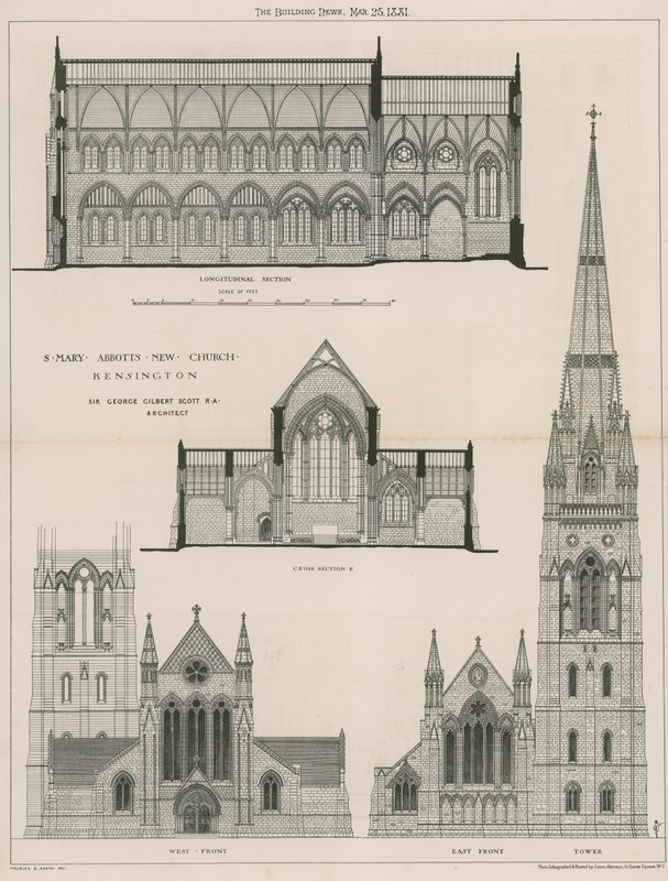 St Mary Abbots nye kirke, Kensington af English School