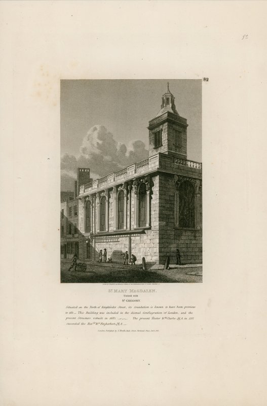 St Mary Magdalen, forenet med St Gregory, Knightrider Street, London af English School
