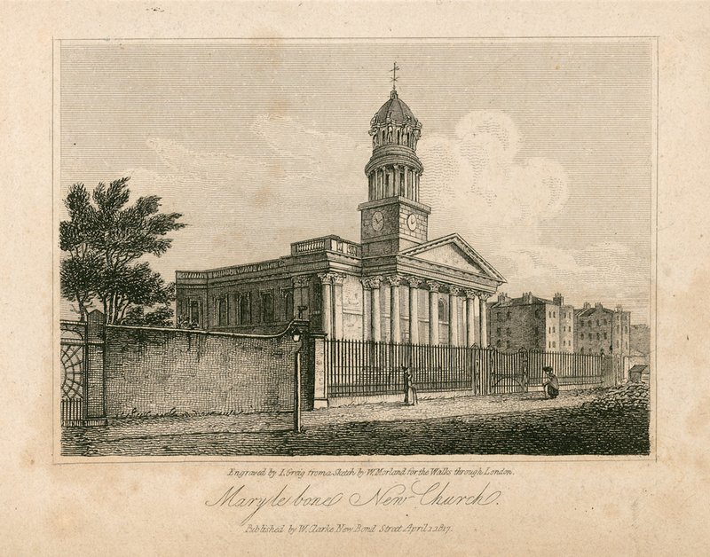 St Marylebone Church, London af English School