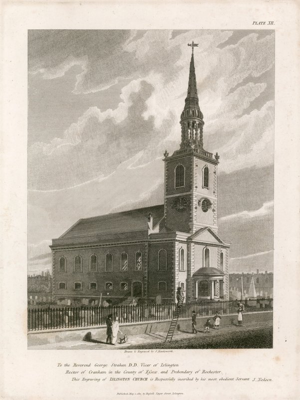 St Marys Church, Islington (ny kirke) af English School