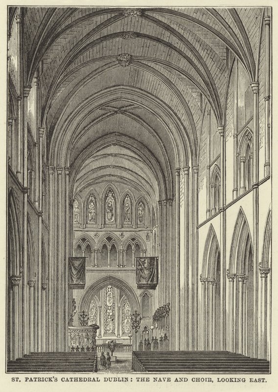St Patricks Cathedral Dublin, Nave and Choir, ser mod øst af English School