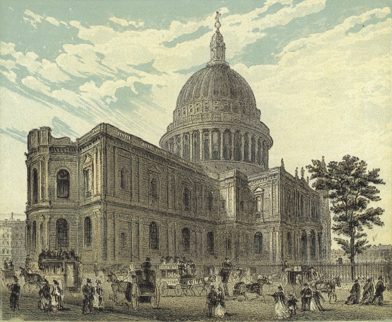 St Pauls Cathedral, North Eastern View af English School