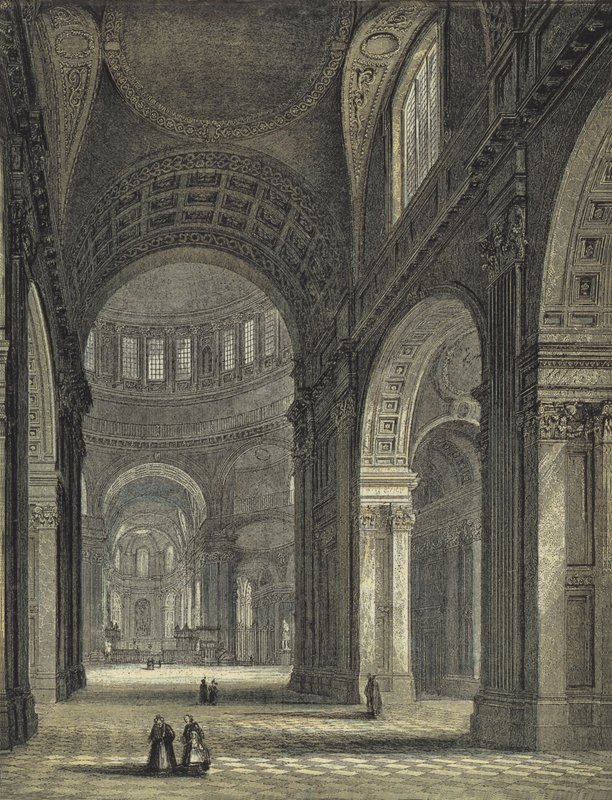 St Pauls Cathedral, The Nave and Choir af English School
