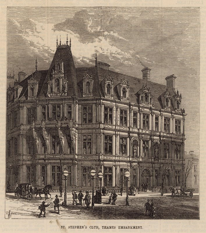 St Stephens Club, Thames Embankment af English School