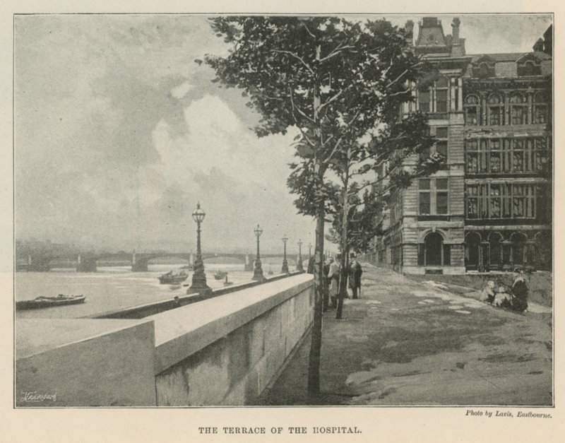 St Thomass Hospital, terrassen på hospitalet af English School