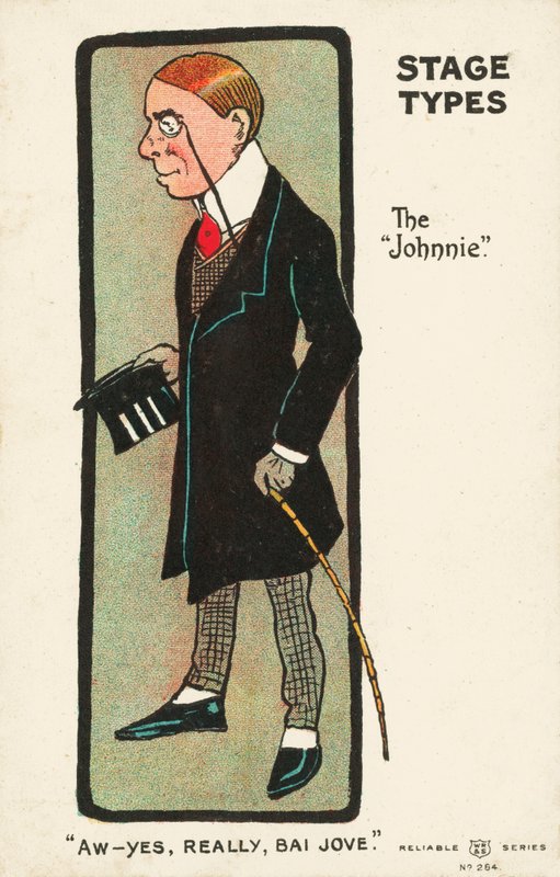 Scenetyper: "Johnnie" (farve litho) af English School