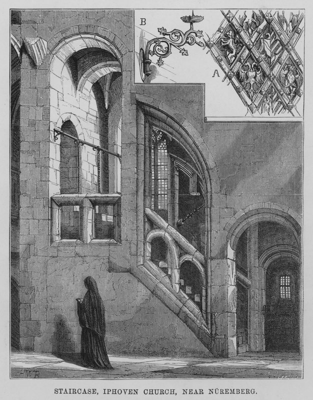 Trappe, Iphoven Kirke, nær Nürnberg (gravering) af English School