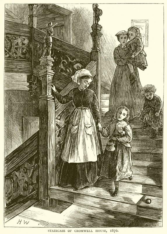 Trappe af Cromwell House, 1876 af English School