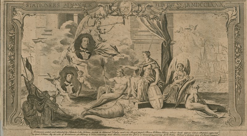 Almanak for brevpapir for år 1780 af English School