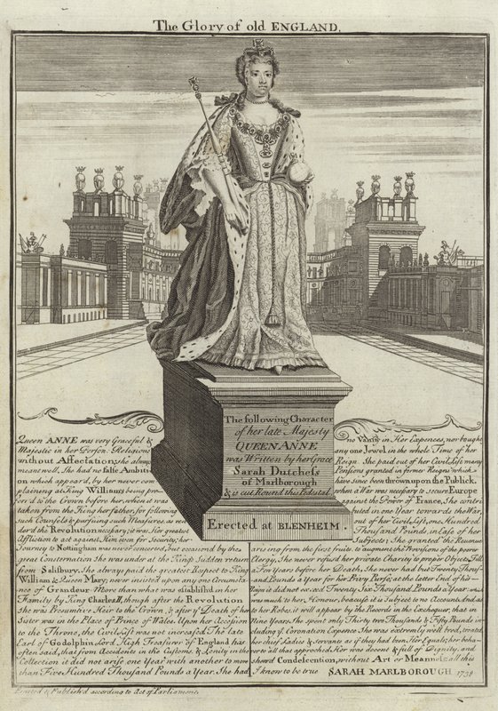 Statue af Anne, dronning af Storbritannien af English School