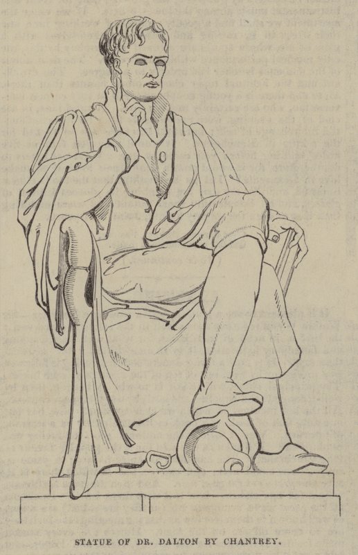 Statue af Dr. Dalton af Chantrey af English School