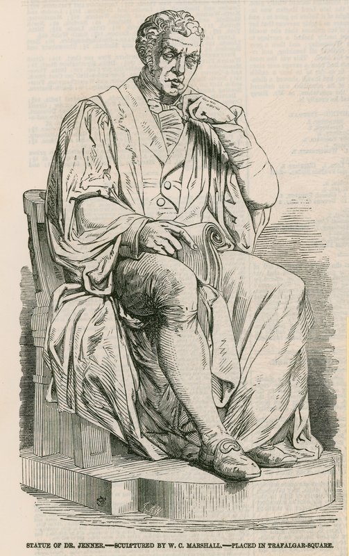 Statue af Dr. Jenner af English School